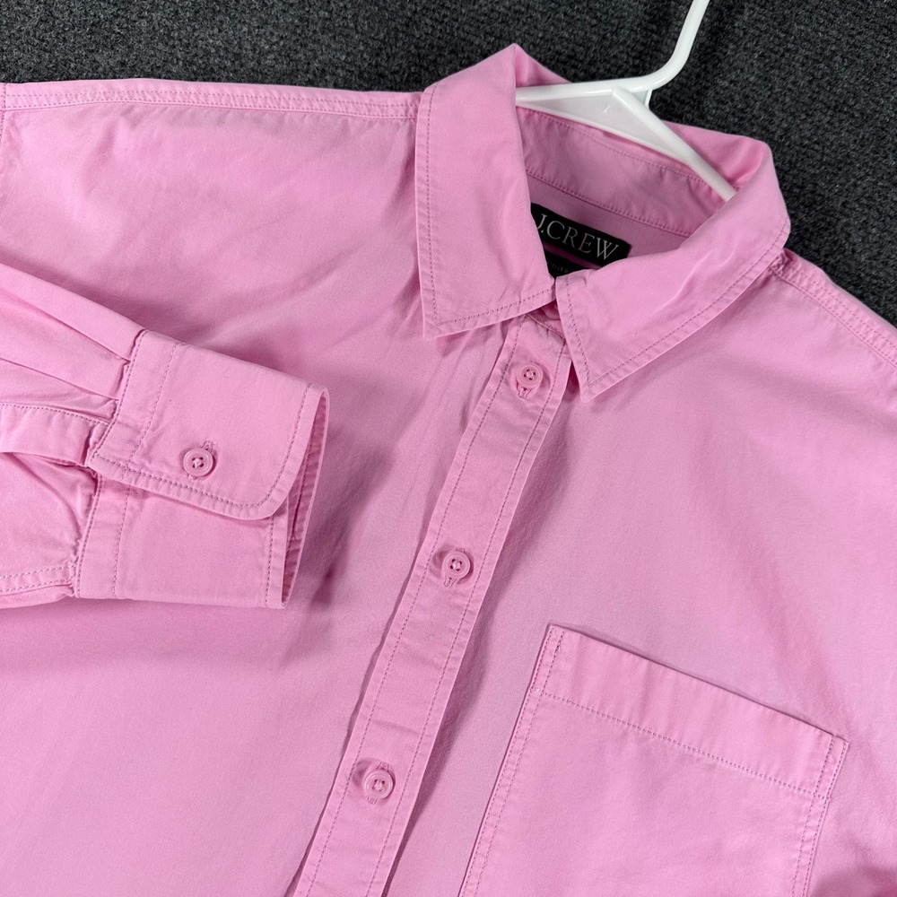 J.Crew Button Down Shirt Mens S Small Pink Etienne Oversized Long Sleeve Cotton